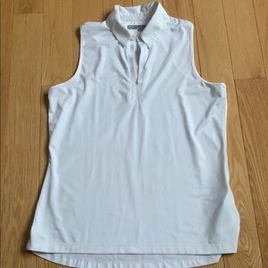 Callaway White Sleeveless Polo Golf